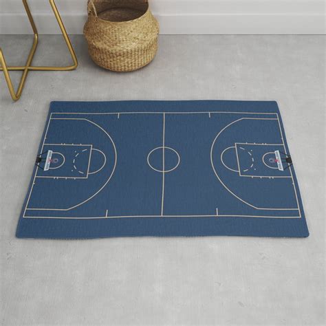 Full Court Basketball Stadium Rug By From Above Society6