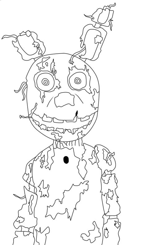 Fnaf Spring Trap Free Coloring Pages
