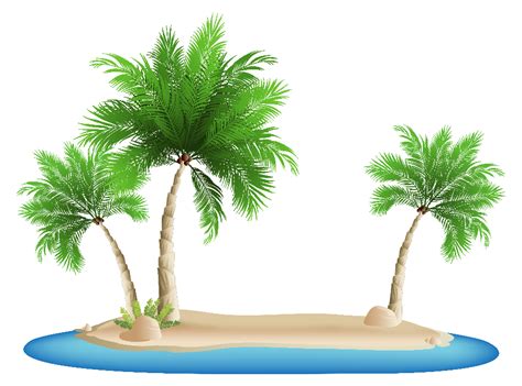Download High Quality Palm Tree Clipart Island Transparent Png Images
