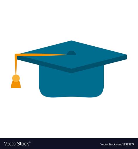 Graduation Hat Symbol Royalty Free Vector Image