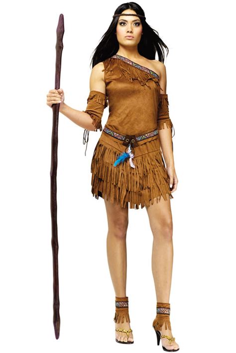 Sexy Pow Wow Pocahontas Native American Indian Adult Halloween Costume Ebay