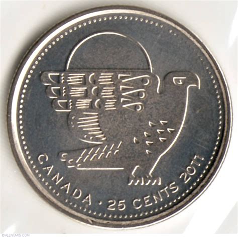 25 Cents 2011 Perigrine Falcon Commemorative Parks Canada