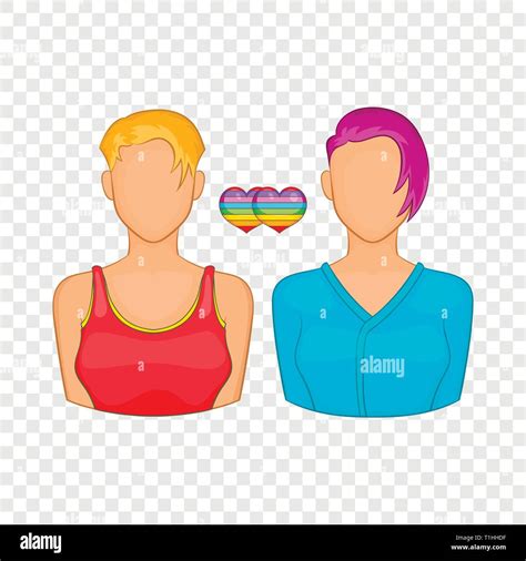 two girls lesbians icon cartoon style stock vector image and art alamy