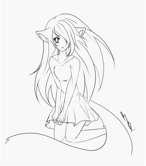 Wolf Girl Coloring Pages Coloring Home