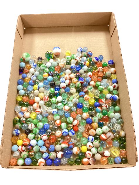 Lot Large Lot Of Glass Marbles