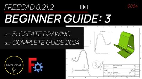 👨‍🎓 Freecad For Beginners 2024 3 Freecad Techdraw Tutorial Freecad