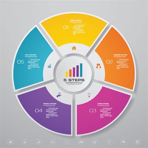 Premium Vector Cycle Chart Infographics Elements For Data Presentation