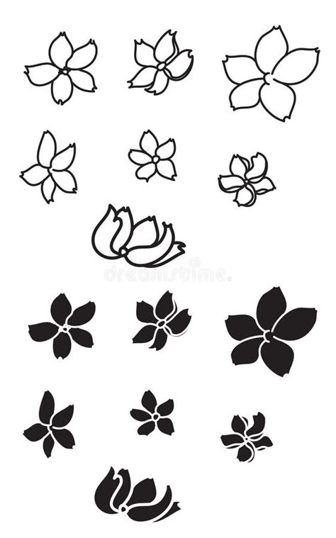 Sokura Flower Vectorchinese Flower Tattoo Chrysanth Flower For Tattoo