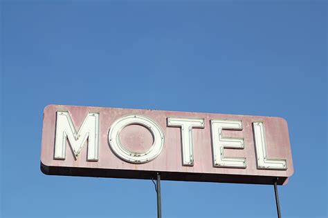 Hd Wallpaper Motel Sign Vintage Typography Travel Retro Hotel