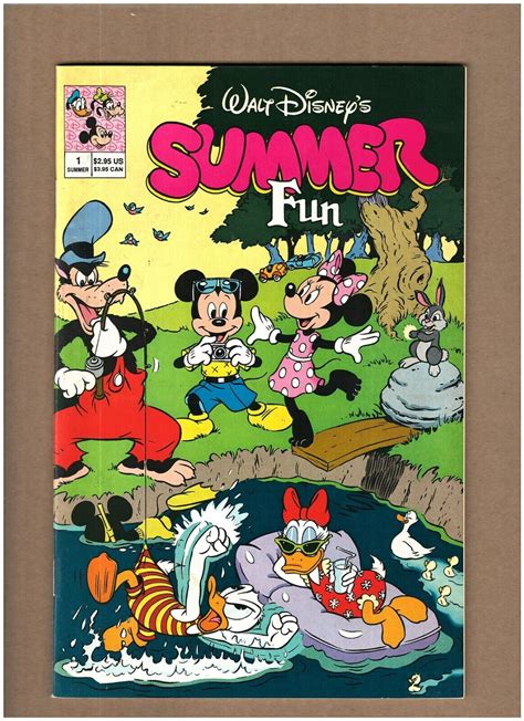Walt Disneys Summer Fun 1 Disney Comics Mickey Minnie Donald 1991 Vf