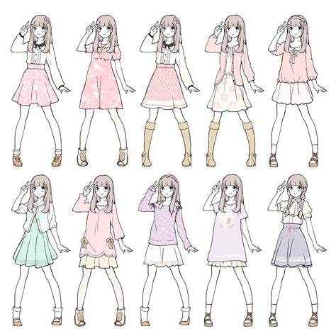 Simple Dress Drawing Anime Douroubi