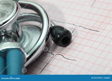 Stethoscope And Ecg Diagnostic Concept Stock Photo Image Of Hospital