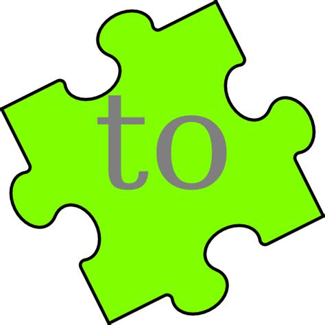 Puzzle Piece Word To Clip Art At Vector Clip Art Online