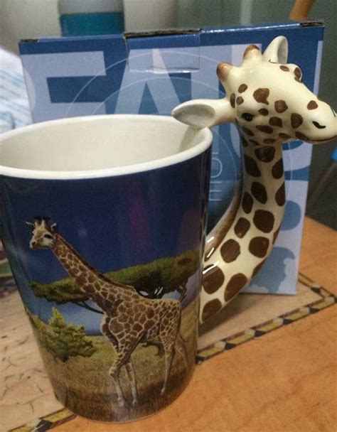 Lovely Giraffe Mug Creative Hand Painted Ceramic Coffee Cup Ceramic