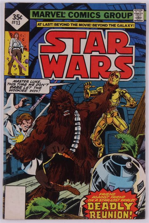 1978 Star Wars Issue 13 Marvel Comic Book Pristine Auction
