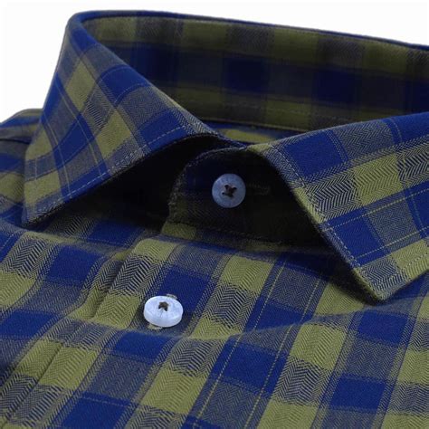 Olive Green Bold Twill Checks Buy Casual Shirts For Men At Best Price