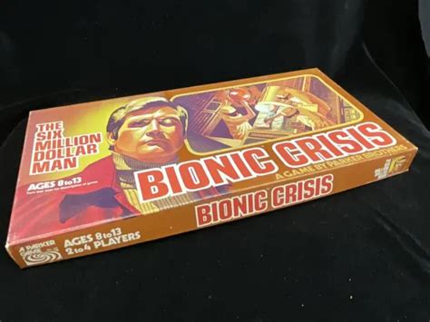 Vintage 1975 The Six Million Dollar Man Board Game Bionic Crisis 2995