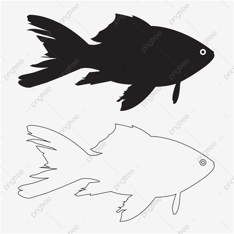 You can copy, modify, distribute and perform the work, even for commercial purposes, all without asking permission. Fish Silhouette Outline Vector Icon Set, Fish, Silhouette ...
