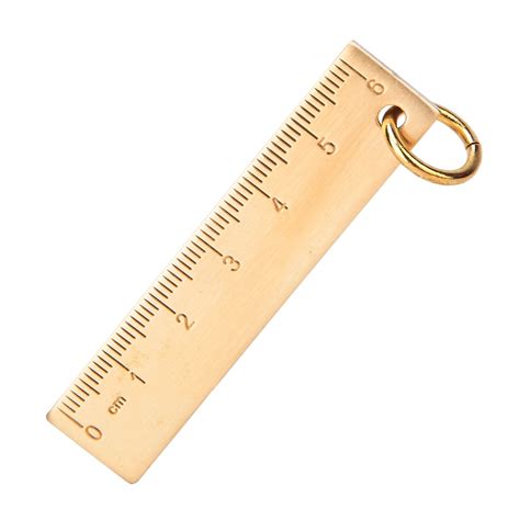 Lhcer 3mm Brass Ruler6cm Length 3mm Thickness Mini Brass Ruler Pendants T Office School