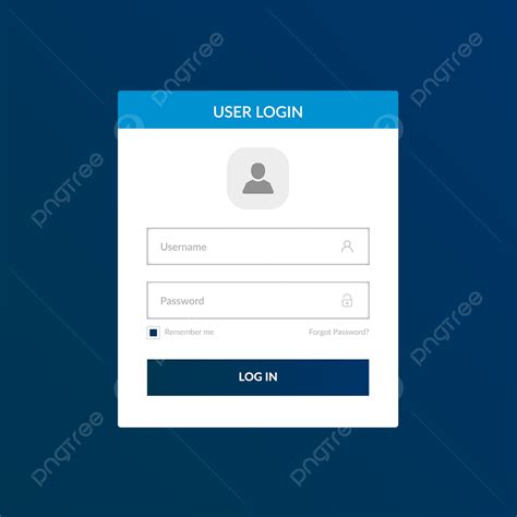 User Login Form Template Template Download On Pngtree