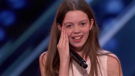 Shy Girl Turns Into A Singing Lion Gets Golden Buzzer Americas Got