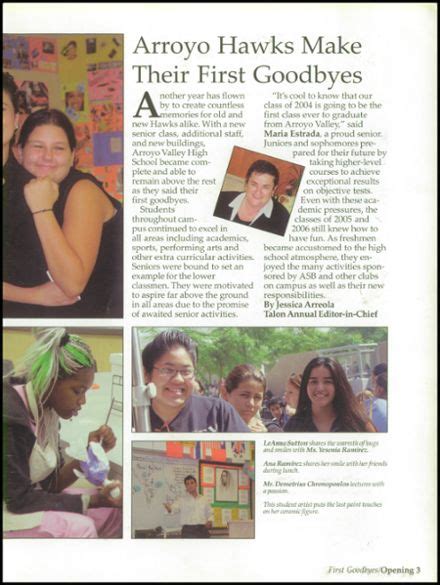 Explore 2004 Arroyo Valley High School Yearbook San Bernardino Ca