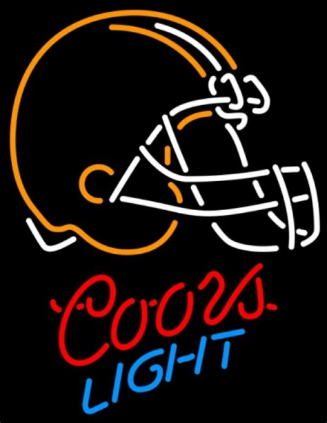 Coors Light Nfl Cleveland Browns Neon Sign Other Collectible Lighting