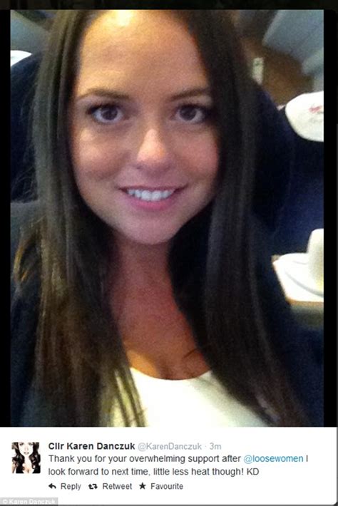Karen Danczuk Under Attack On Loose Women For Provocative Twitter Selfies Daily Mail Online