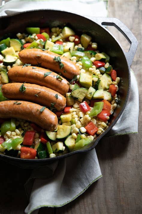 Smoked Sausage Skillet W Veggies Luci S Morsels