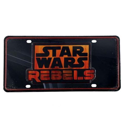 Disney License Plate Star Wars Rebels