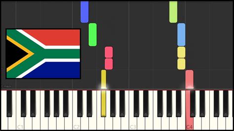South Africa National Anthem Piano Tutorial Youtube