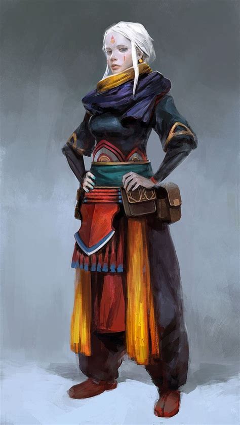 Female Monk Characterart Female Monk In 2020 With Images