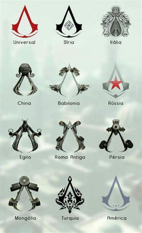 Todos Os Símbolos De Assassins Creed Assassins Creed Brasil Amino