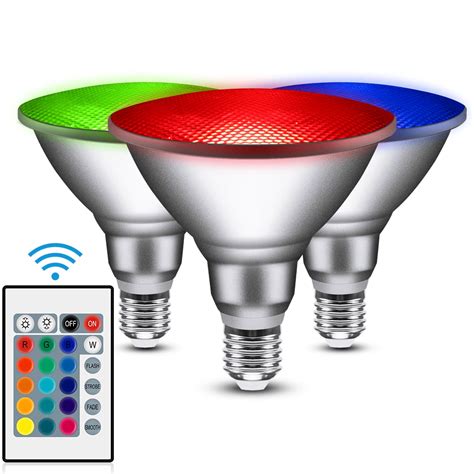 Led Light Bulb E27 10w Par30 Rgb Dimmable Spotlight Color Changing