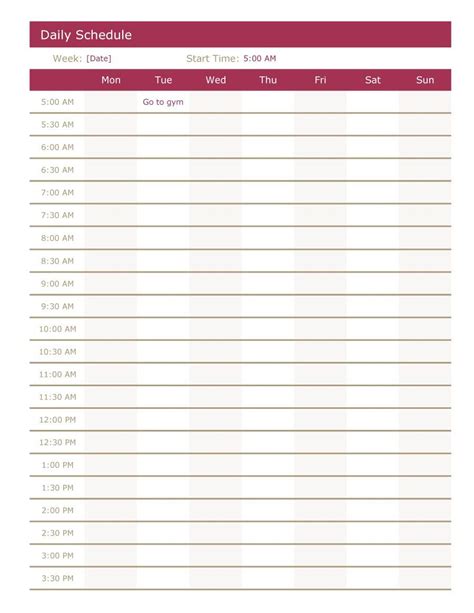 Free Printable Daily Planner Template Inspirational 40 Printable Daily