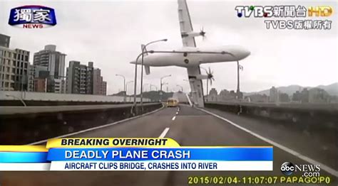 Transasia Flight Ge235 Crashes In Keelung River
