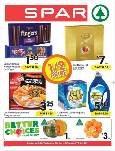 Spar Catalogues And Specials From 21 July