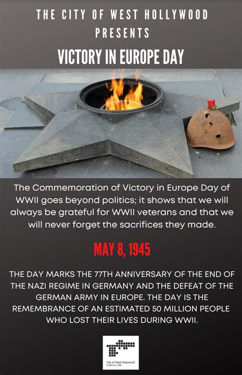 Commemoration Of Victory In Europe Daywwii Memorial Day Event Ticket Usa