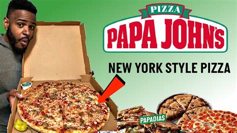 Papa Johns Pizza New Epic Stuffed Crust Ny Style Pizza Papadia Taste Test Mukbang Review Youtube