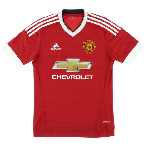 2015 16 Manchester United Home Shirt Mint L Ac1414
