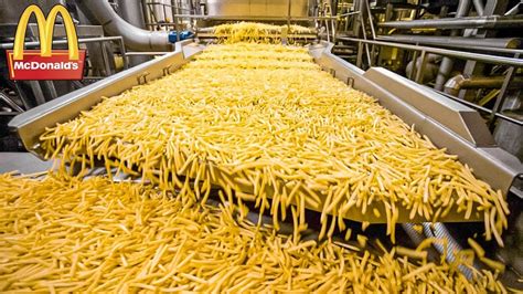 How Mcdonalds French Fries Are Made Food Production Youtube