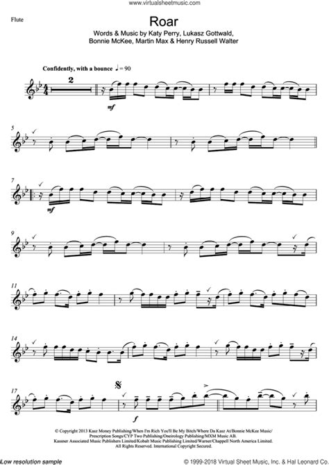 roar sheet music for flute solo pdf interactive