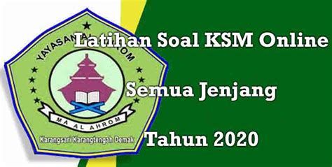 Contoh Soal Ksm Matematika Mts 2020 - Soal Kelasmu