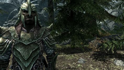 2k green male orcish armor at skyrim nexus mods and community