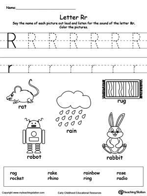 Check spelling or type a new query. Words Starting With Letter R | Letter r activities ...