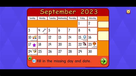 Starfall Calendar September 17 2023 Youtube
