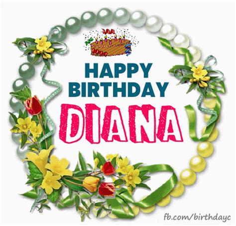 Happy Birthday Diana Gif Birthday Greeting Birthday Kim