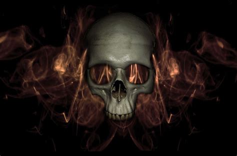 Halloween Skull Ghost Decoration Holiday Scary Fun Black Shadow
