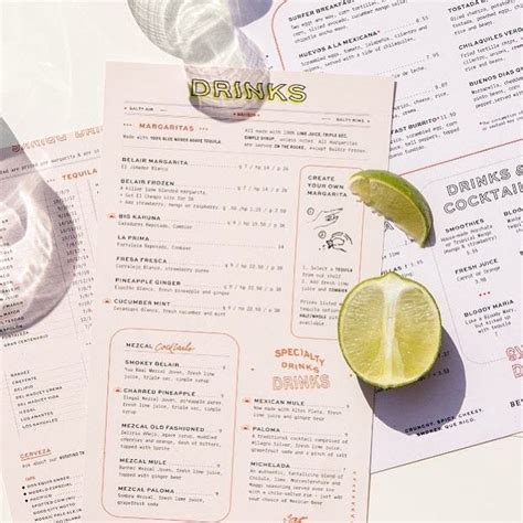 Love These Menus With Their Cute Illustrations And Quirky Typography