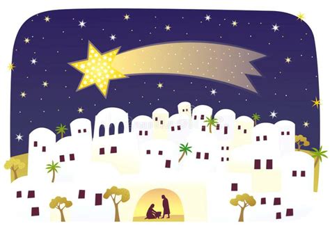 Animated Nativity Scene ~ Bethlehem Background Star Nativity Christmas